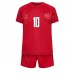 Danmark Christian Eriksen #10 Barnkläder Hemma matchtröja till baby VM 2022 Kortärmad (+ Korta byxor) Billigt